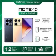 Infinix Note 40 8/256GB - Up to 16GB Extended RAM - Helio G99 - 6.78”