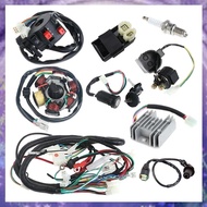 (GPBS) Full Electrics Wiring Harness CDI Coil for GY6 150CC ATV Quad Go Kart