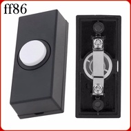 Sturdy Plastic Doorbell Switch Black Bell Decoration For Door Reliable Performance Sturdy Door Bell