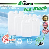1pc 600ml 900ml Empty Reusable Filling Ice Block Bar Ice Pack Cooler Box Gel Freezer Picnic Travel Therapy Cooler Agent