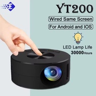 Household Projector LED Mini Mini Portable 1080P HD Projector YT200 Mini
