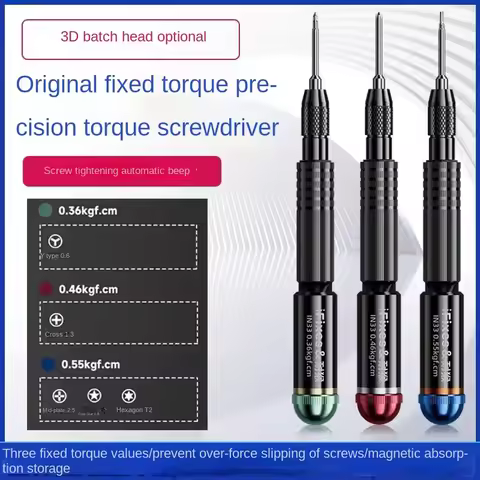 iFixes iN33 3D Fixed Torque Screwdriver Y0.6 PH000 1.3mm Pentalobe 0.8mm For Mobile Phones laptops i