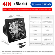 Exhaust fan 4/6/8inchIndoor ventilation exhaust fan Window exhaust fanLow Noise Exhaust