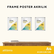 A4 Acrylic Wall Frame | Menu Poster Display Frame