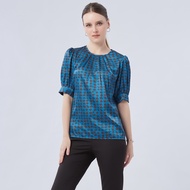 ESPADA เสื้อเบลาส์ลายจีโอเมตริก ผู้หญิง | Geomatric Print Blouse | 01073