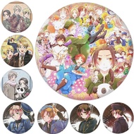 58mm Hetalia: Axis Powers Pin – Main Characters & World Nation Collection | Humorous Historical Anim