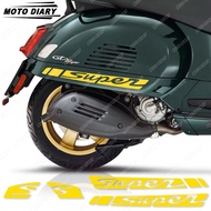 For Vespa GTS 250 GTS 300 GTV 250 GTV 300 GTS250 GTS300 GTV300 GTV300 Scooter Sticker Set Side Body