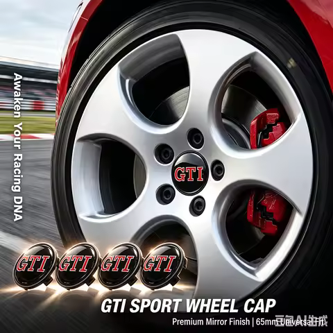 Car Wheel Center Cap Emblem Hub Covers Badge Auto Accessories For VW GTI Polo Passat B5 B6 B7 T4 T5 