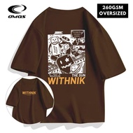 OMOS 260GSM Oversized T-Shirt WITHINK