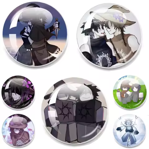 Game FORSAKEN pin Azure Pin Azure x Two Time Fanart Brooch Azuretime Badge Backpack Decor Accessorie