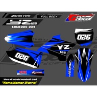 Decal Sticker YZ 85 / 125 / 250 2015 2019 Full Body Sticker YZ 125/250 2015 Fullbody