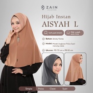 Zain Collection - Aisyah L Instant Hijab Bergo Pet Antem Jersey Korea DailyPOLOS