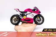 MÔ HÌNH XE ĐỘ DUCATI 1199 PANIGALE HELLY KITTY PINK 1:12 AUTONO1 D204