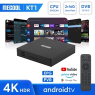 MECOOL KT1 DVB-T2 Amlogic S905X4 TV 10 DVB C Set Top Box 2GB 16GB AV1 BT WiFi 2.4G/5G 100M LAN Google Decoder TV BOX kuiyaoshangmao