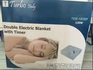 全新 Turbo Italy 雙人竹纖維電暖氈 TEB-18DBF electronic blanket