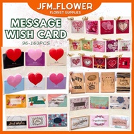 [RM35.98/SET] Flower Love Wish Card/Message Card/ Card Wishes Best Wishes/Party Card/Birthday Card