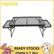 Magicstore Folding Table Aluminum Alloy Two Tiers Portable Grid Grill Stand YU