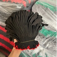 10 pairs of foam fabric labor protection gloves - black-gray foam fabric gloves for gardening labor 