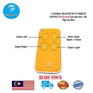 AUTO GATE 4 CHANNEL RECEIVER WITH 3 REMOTE CONTROL