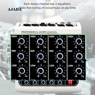 [ MX400 Audio Mixer 6-Channel Sound Board for Singing Party