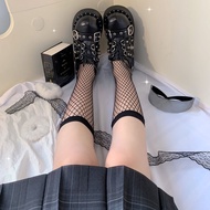 GURURU Original Punk สไตล์ดาร์ก Rock Chick Buckle Gothic หนาด้านล่างขนาดเล็ก หนัง รองเท้า โลลิต้า แฟ