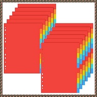 3 Ring Binder Dividers with Tabs Letter Size Notebook Dividers 5 Colors Plastic Dividers Binder for 