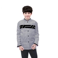 Baju koko anak putih polos laki laki usia 7-14 tahun lengan panjang/koko anak warna putih/koko serag
