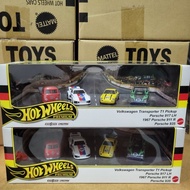 Hotwheels Porsche Garage Box Set Diorama Premium PORSCHE 917 LH 911 R 935 VOLKSWAGEN T1 PICKUP