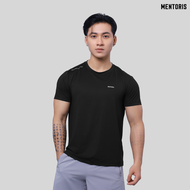 Áo thun thể thao nam MENTORIS chất coolmax siêu co giãn mát mẻ thoáng khí thấm hút cực tốt vận động