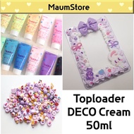 [Toploader deco Cream pen] 19 Colours 50ml Decoden Phone Case DIY Artificial Gel Art Craft Deco Simu