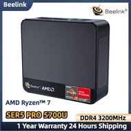 Beelink SER5โปรคอมพิวเตอร์ขนาดเล็ก,AMD Ryzen 7 5700U (8แกน/16เกลียวสูงถึง4.3Ghz) SER5จอแสดงผลสามจอ P