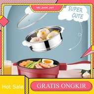 Electric Cooking Pot Electric Rice Fry Pan Hotpot Stainless Steel Multifunction