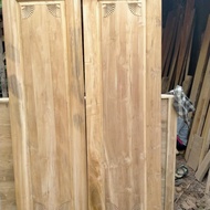 pintu kayu jati.pintu kupu tarung
