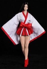 HiPlay 1/12 Scale Figure Doll Clothes, Japanese Witch Dress, Outfit Costume for 6 inch Female Action