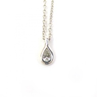 Excellent condition △ TIFFANY&Co. Tiffany Elsa Peretti By the Yard pair-Shaped Diamond AG925 Necklac