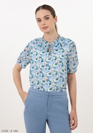 VERONIQA Blouse VE-B1402 ชีฟอง โพอีมี่ แขนสั้น IGPU25-8