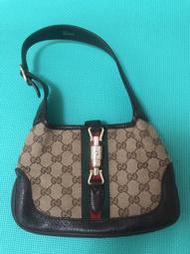 [[全新 私物自售 無附件 品牌真品]] Gucci 女包 超小尺寸 老花雙G LOGO Jackie賈姬包