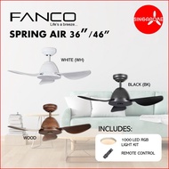 FANCO Spring Air 36inch 46inch Ceiling Fan Remote control