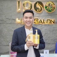 Bộ dầu gội dầu ủ cao cấp 1900 Hair Salon 500ml x2 chứa Biotin Keratin tinh luyện dưỡng tóc chắc khoẻ
