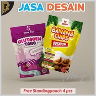 Jasa desain kemasan standing pouch produk label makanan design