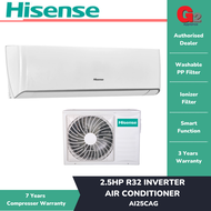 (SAVE 4.0) HISENSE 2.5HP R32 Inverter Air Conditioner AI25KAG