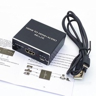 New 4Kx2K HDMI to HDMI Optical TOSLINK SPDIF+3.5mm Audio Extractor Converter Splitter HDMI TO HDMI+A