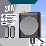 Wireless microphone speaker 2 microphone Bluetooth amplifier Teacher guide loud amplifier