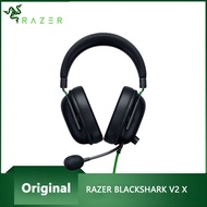Razer BLACKSHARK V2 X หูฟังหูฟังเล่นเกม E-Sports พร้อมไมโครโฟนหูฟังเล่นเกมแบบมีสายสำหรับ PC PS4 7.1เ