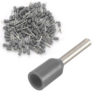 Baomain AWG 12/4.0mm² Wire Copper Crimp Connector Insulated Ferrule Pin Cord End Terminal E4018 Gray