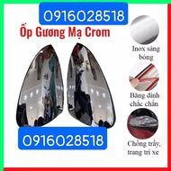 Chrome-plated mirror covers for Toyota Avanza 2022 2023 anti-scratch op guong chieu hau ma xi