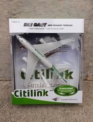 Diecast Pesawat Terbang Citilink - Miniatur Pesawat Terbang Citilink