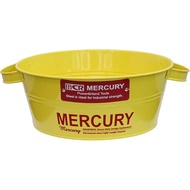 Keystone Mercury Galvanized Metal Tub Bucket - 29.5 x 29.5 x 12 cm