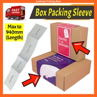 【INSTANT】Box Sleeve Printing (315x940mm) Customize Printing, Custom Box Sleeve, Box Cover, Gift Box,