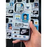 Shock-resistant NBA Phone Case Apple Huawei Basketball Phone Case Unique All-Inclusive Fabric Denim 